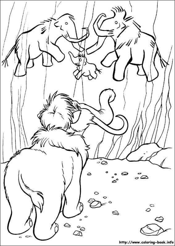 Ice Age coloring picture